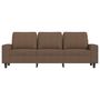 Voir la diapositive 3 : VIDAXL Canape a 3 places Marron 180 cm Tissu