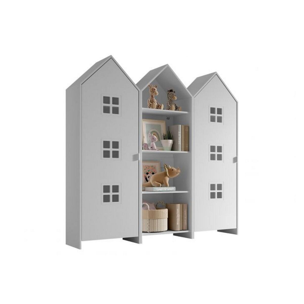 Vipack Combinaison D'armoires 3 Pièces Casami Bruges blanc gris