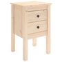 Voir la diapositive 5 : VIDAXL Tables de chevet 2 pcs 40x35x61,5 cm Bois de pin massif