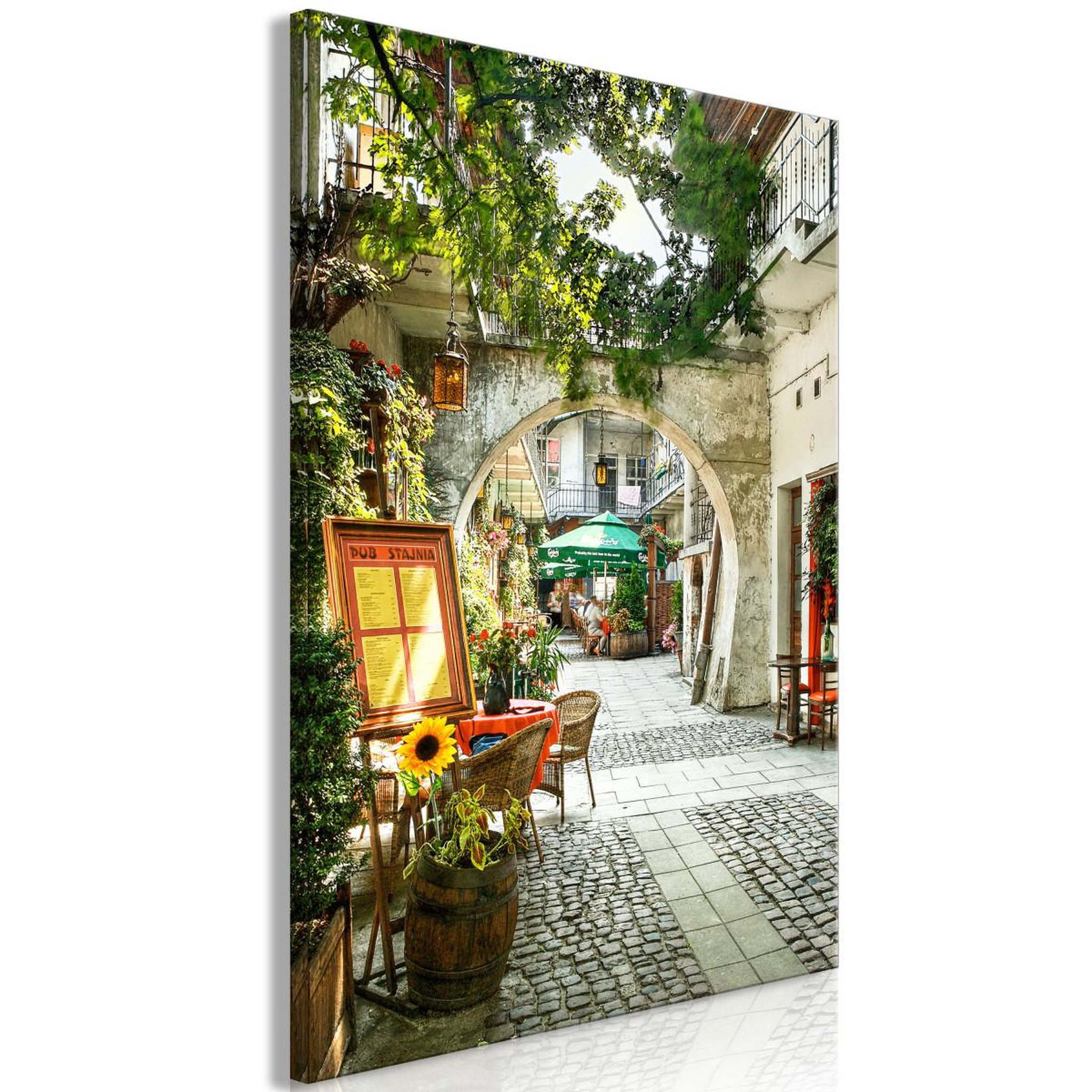 Paris Prix Tableau imprimé  cracow : sunny pub. Coloris disponibles : Multicolore