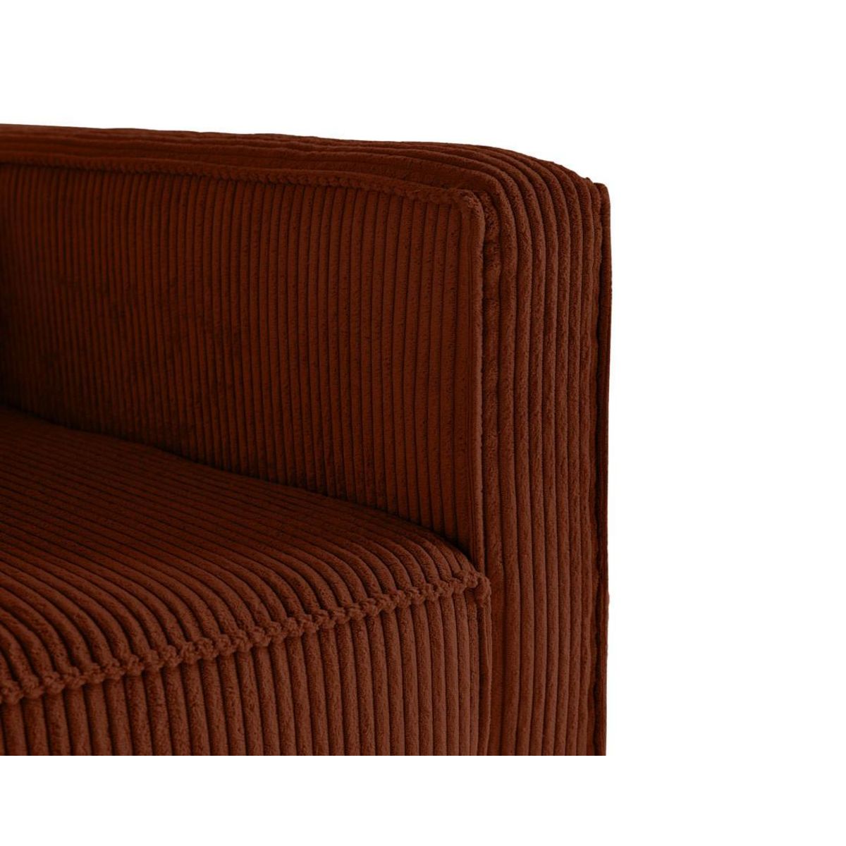 LISA DESIGN Charlie - canapé droit 2 places - en velours côtelé