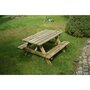 Voir la diapositive 2 : trigano Table PICNIC bois enfant (bois brut à lasurer ou à peindre)
