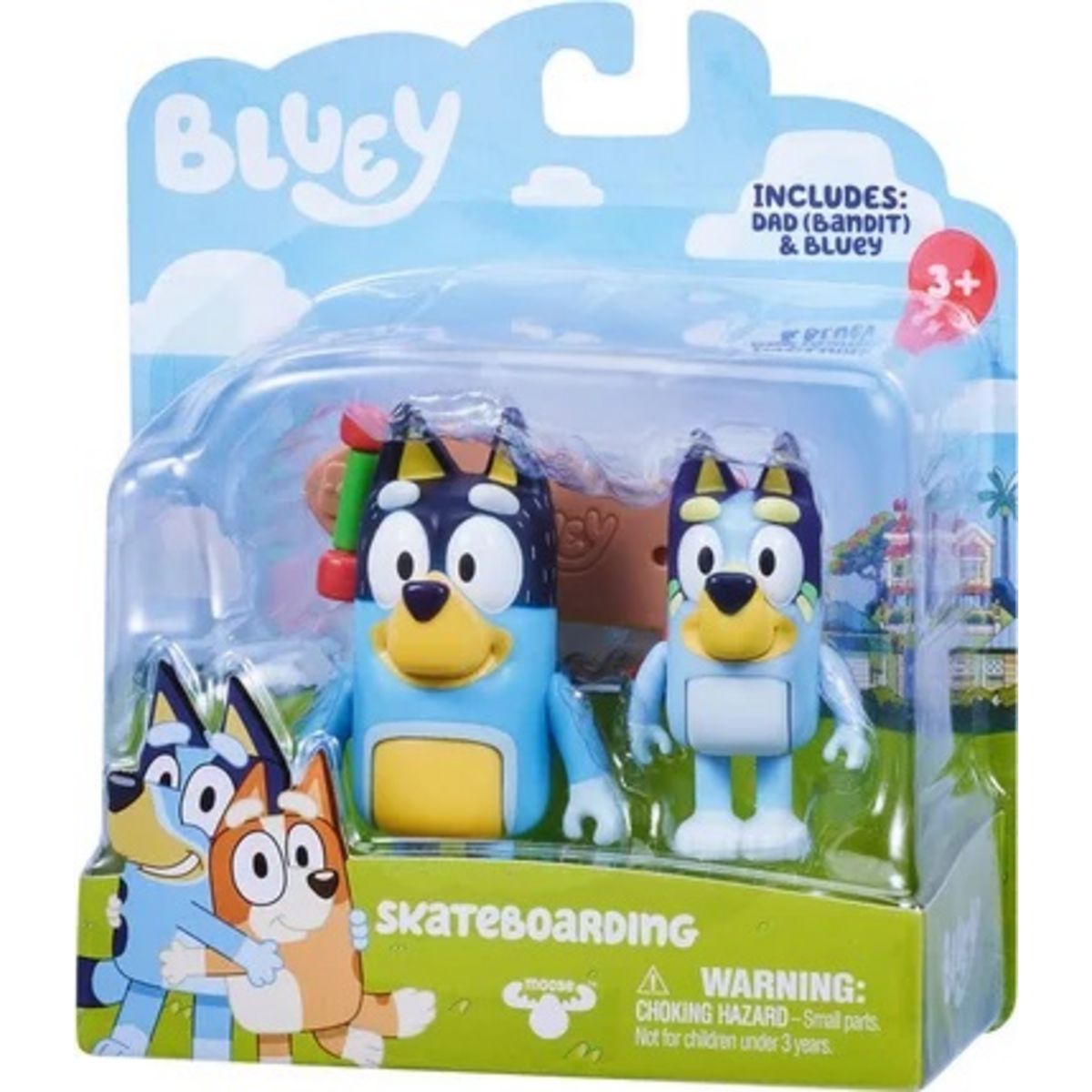 MOOSE TOYS Figurines x2 Bluey 13 cm