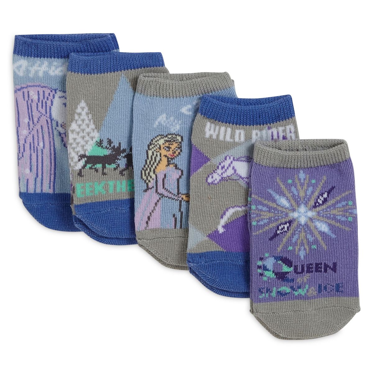 Reine des neiges Lot de 5 paires de socquettes fille