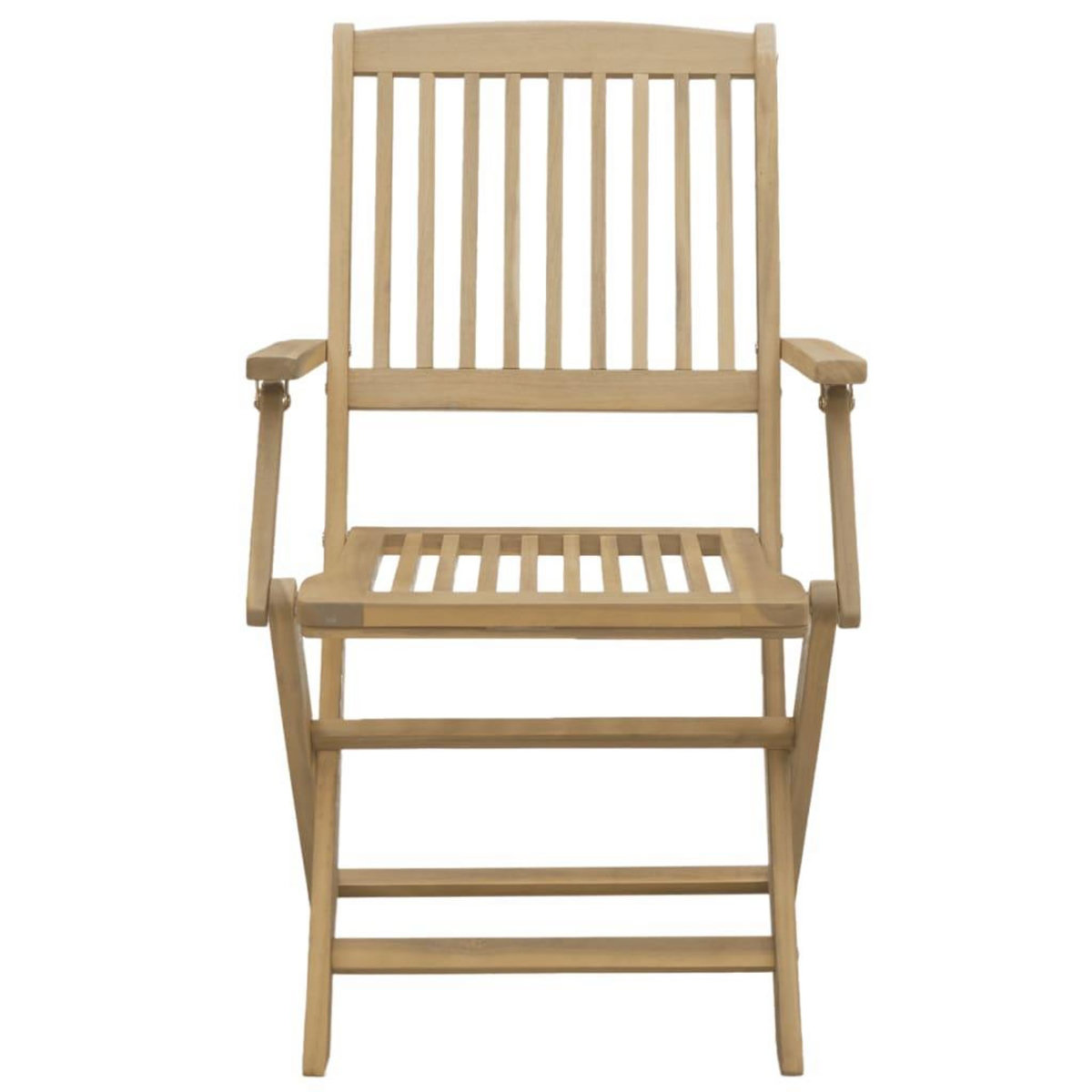 VIDAXL Chaises pliables de jardin lot de 4 bois massif d'acacia