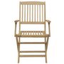 Voir la diapositive 5 : VIDAXL Chaises pliables de jardin lot de 4 bois massif d'acacia