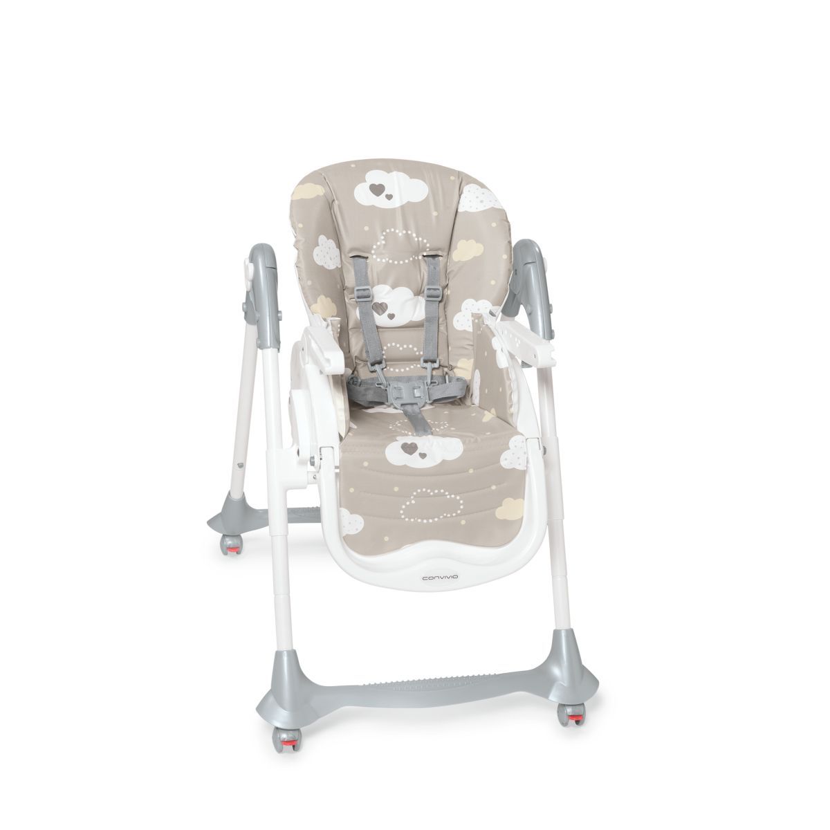 CONVIVIO chaise haute - c&oelig;urs et nuages