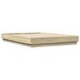 Voir la diapositive 3 : VIDAXL Cadre de lit sans matelas chene sonoma 150x200 cm