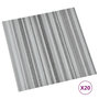 Voir la diapositive 2 : VIDAXL Dalles de plancher autoadhesives 20 pcs PVC 1,86 m^2 gris clair