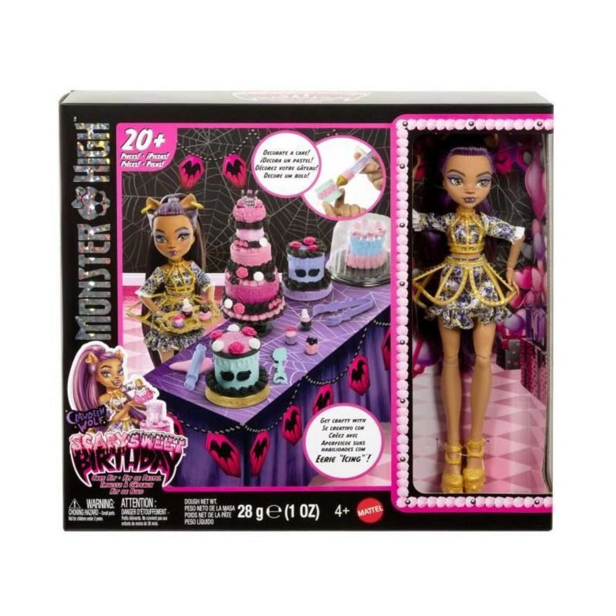 MONSTER HIGH Kit Gâteau d'Anniversaire Monster High Clawdeen Wolf