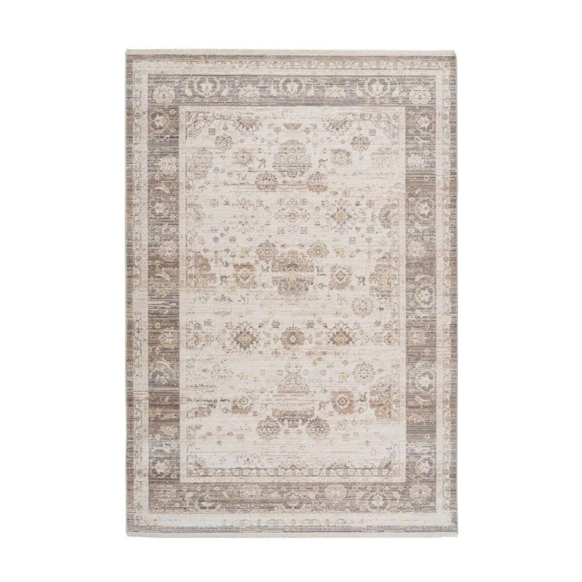 Paris Prix Tapis Vintage à Franges  Baroque X  Beige