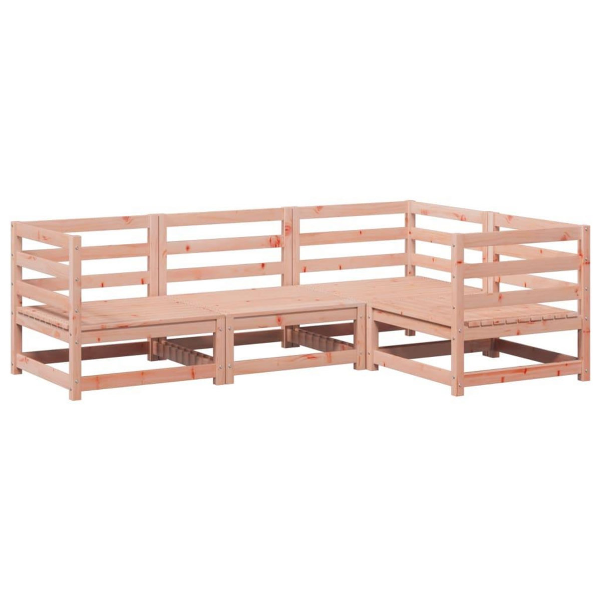 VIDAXL Salon de jardin 4 pcs bois massif sapin de douglas