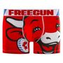 Voir la diapositive 5 : FREEGUN Lot de 4 boxers homme en coton la Vache qui Rit