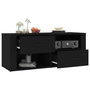 Voir la diapositive 5 : VIDAXL Meuble TV Noir 100x35x40 cm Bois d'ingenierie