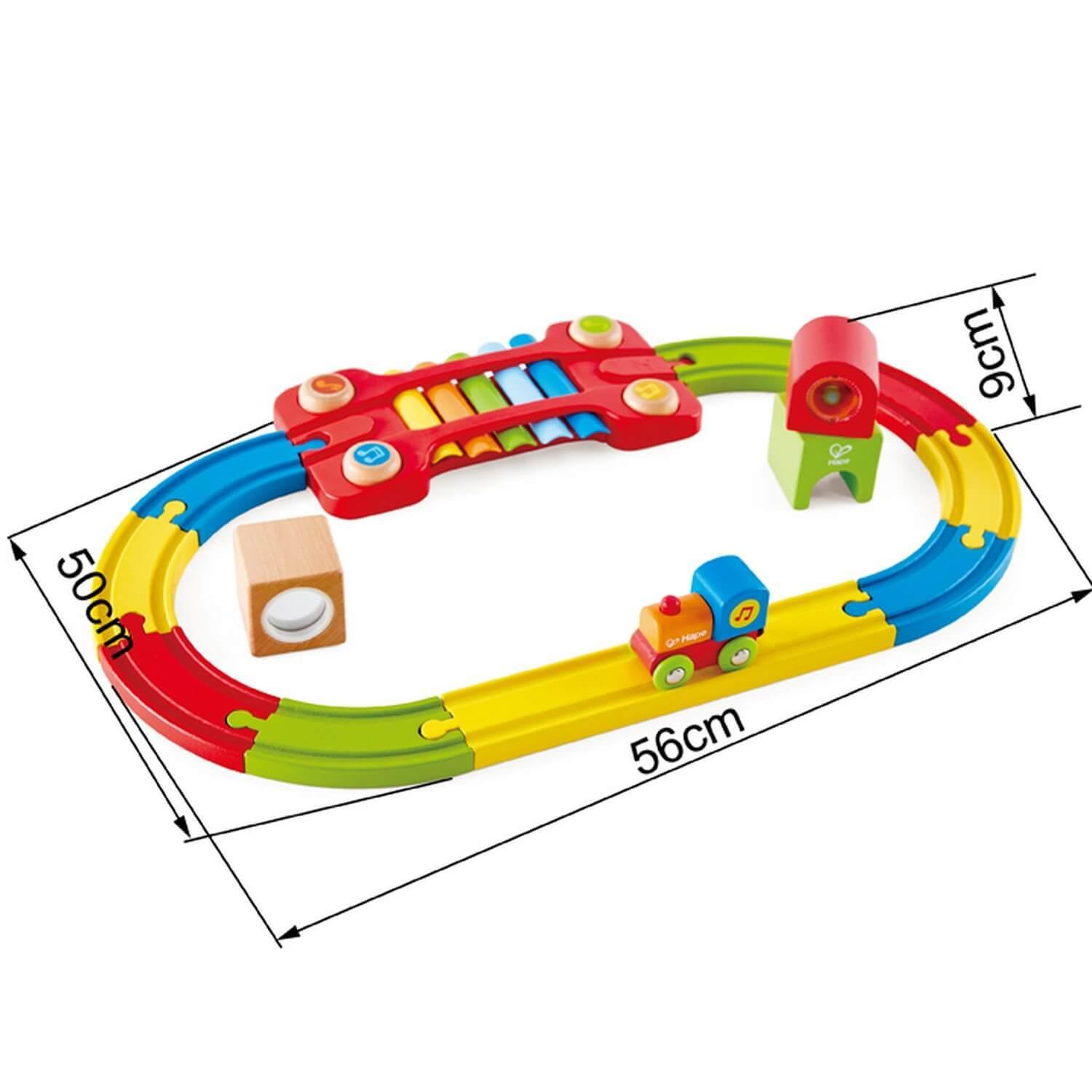 Voir la diapositive 4 : Hape Chemin de fer sensoriel
