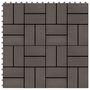 Voir la diapositive 1 : VIDAXL Carreau de terrasse 11 pcs WPC 30 x 30 cm 1 m² Marron fonce