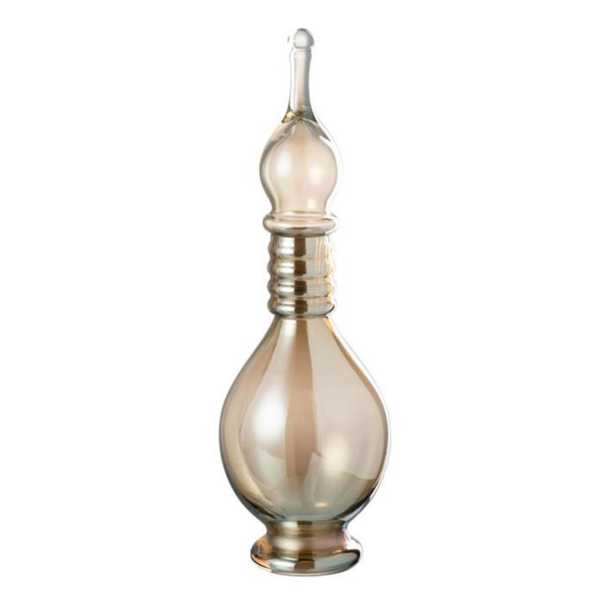 Paris Prix Vase Bouchon Fiole en Verre  Jo  40cm Beige