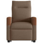 Voir la diapositive 5 : VIDAXL Fauteuil inclinable Marron Tissu