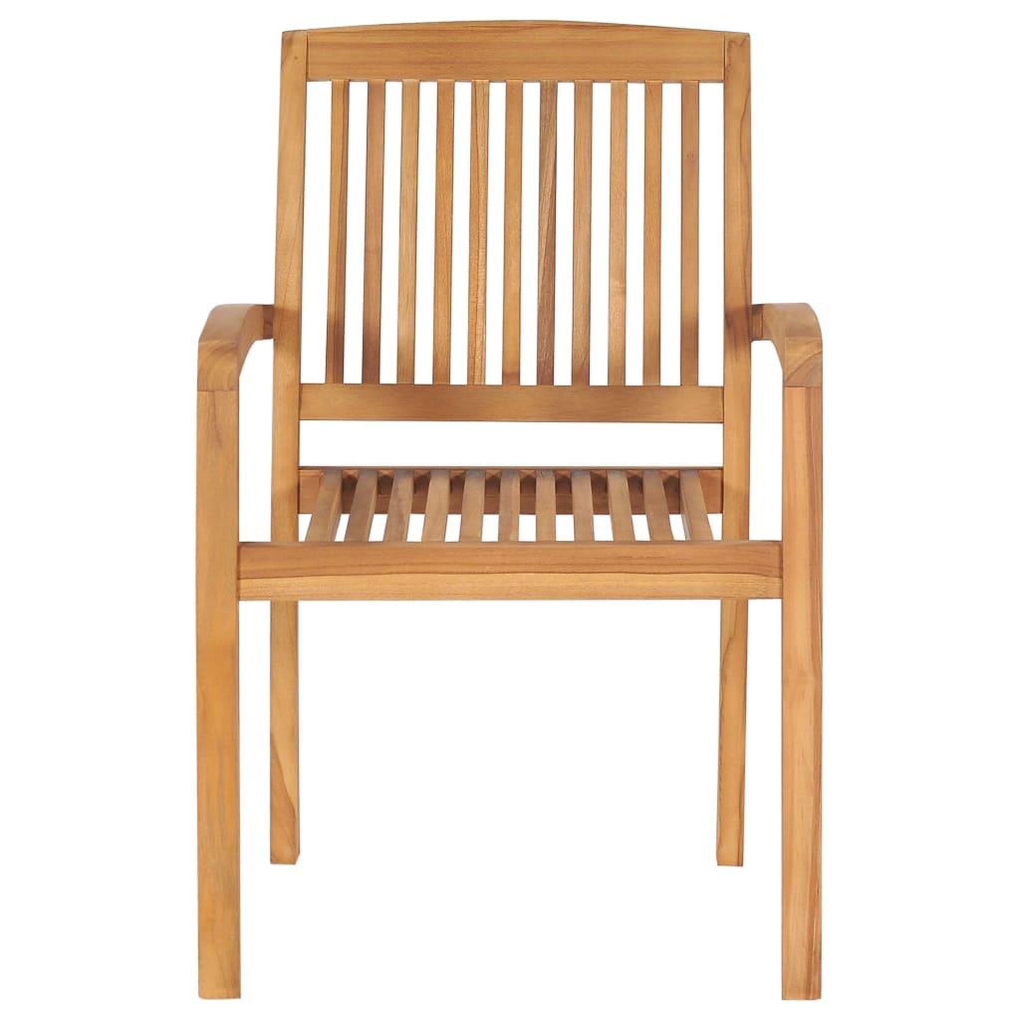 Voir la diapositive 5 : VIDAXL Chaises de jardin empilables avec coussins lot de 8 Teck solide