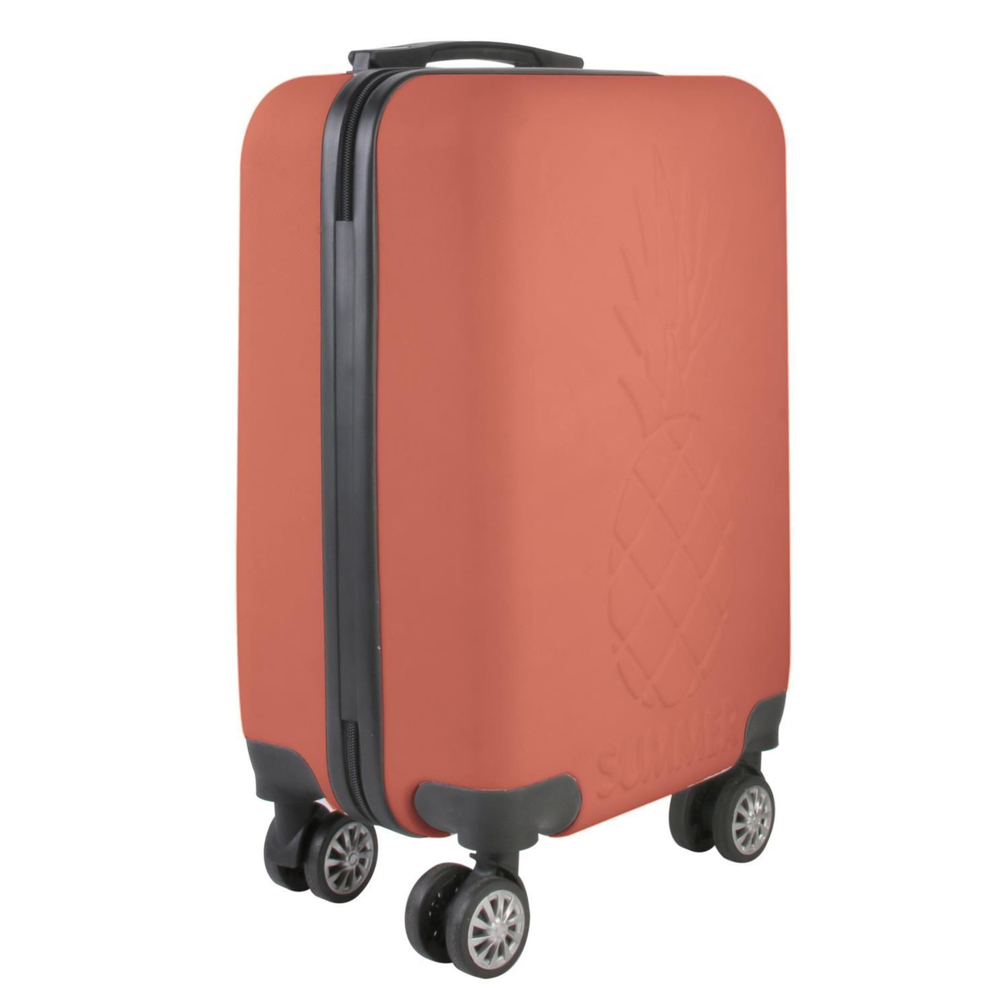 Jet lag Valise cabine ananas - corail