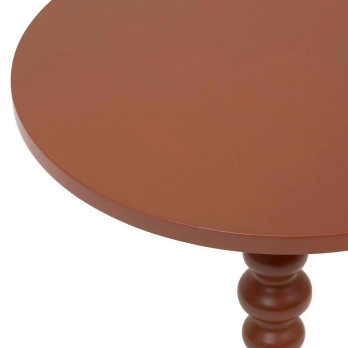 ATMOSPHERA Table d'Appoint Ronde  Alix  50cm Terracotta