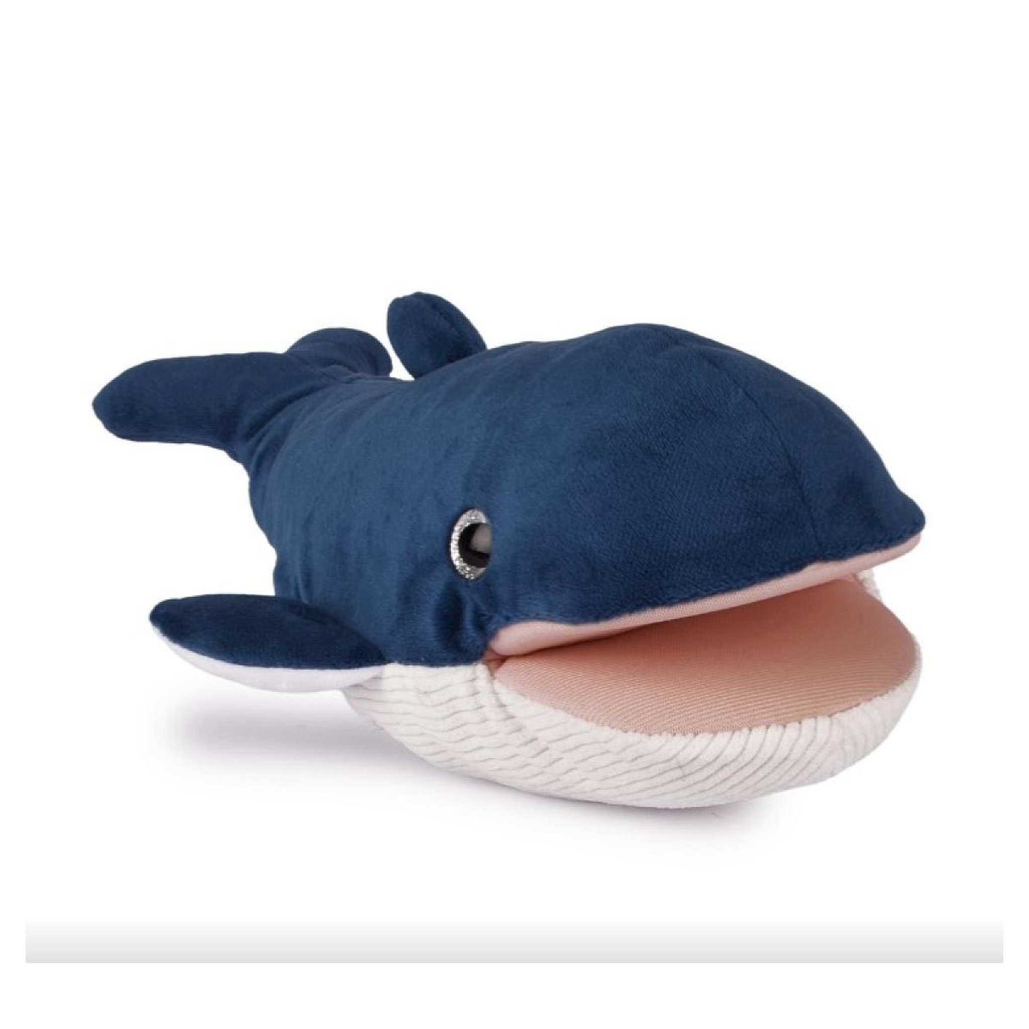 Histoire D'Ours Marionnette Baleine bleue 30cm - Tresors Marins