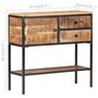 Voir la diapositive 6 : VIDAXL Buffet 85x30x80 cm Bois de manguier brut