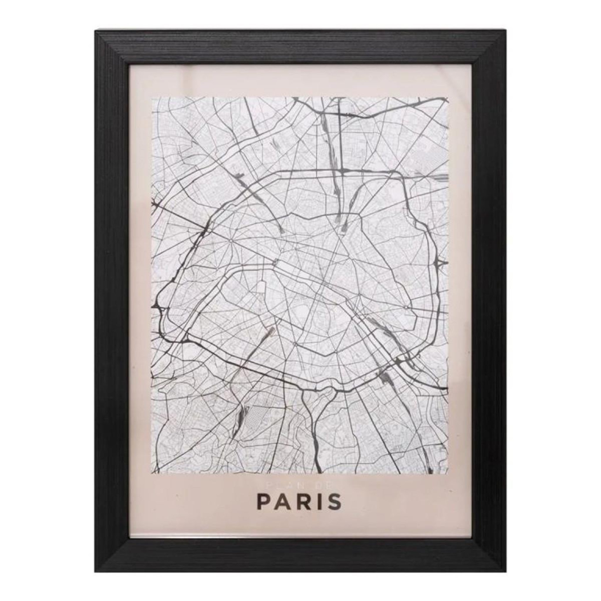 ATMOSPHERA Cadre déco  paris  18x24cm noir