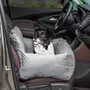 PAWHUT PawHut Sac de transport pour chien chat - siège auto pour chien chat - housse de siège pour chien chat - déhoussable, sangles ajustables, attache - coton gris