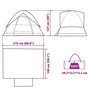 Voir la diapositive 6 : VIDAXL Tente de camping a dome 2 personnes tissu occultant impermeable