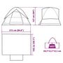 Voir la diapositive 6 : VIDAXL Tente de camping a dome 2 personnes tissu occultant impermeable
