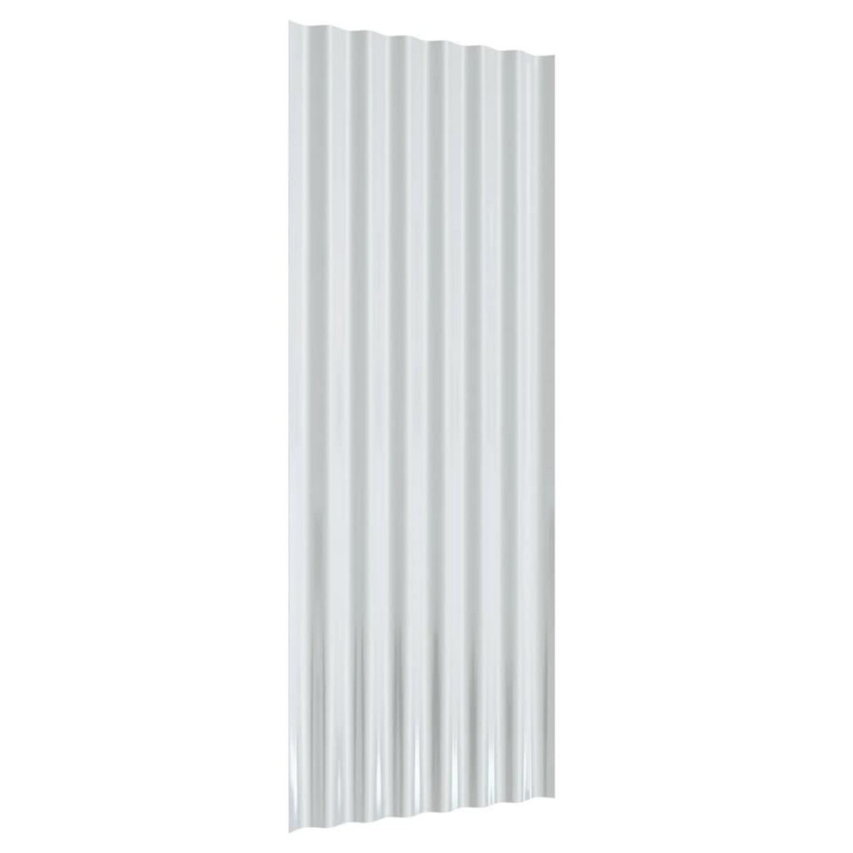 VIDAXL Panneaux de toit 12 pcs Acier enduit de poudre Marron 100x36 cm