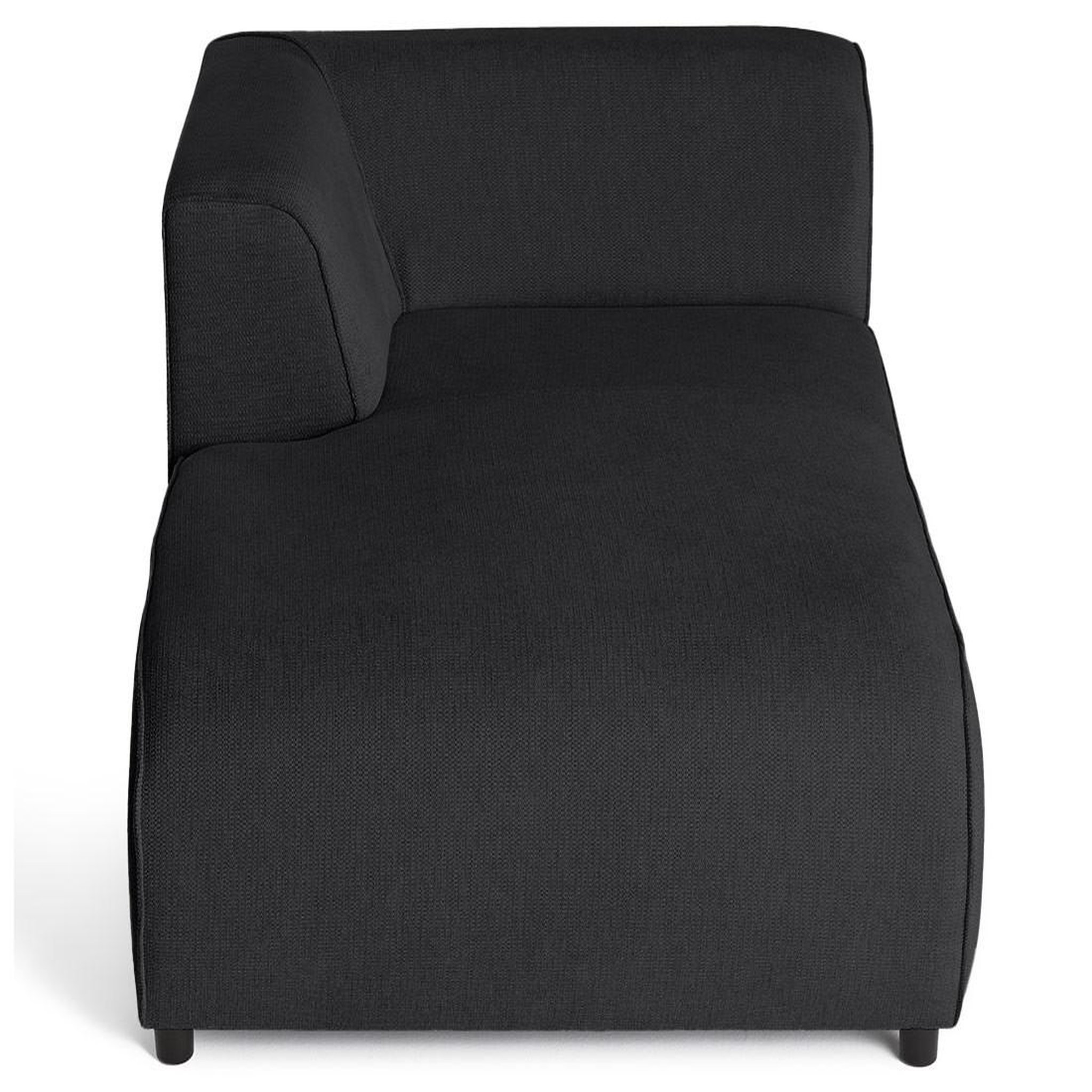 Voir la diapositive 3 : LISA DESIGN Suaro - module d'assise méridienne gauche en tissu texturé