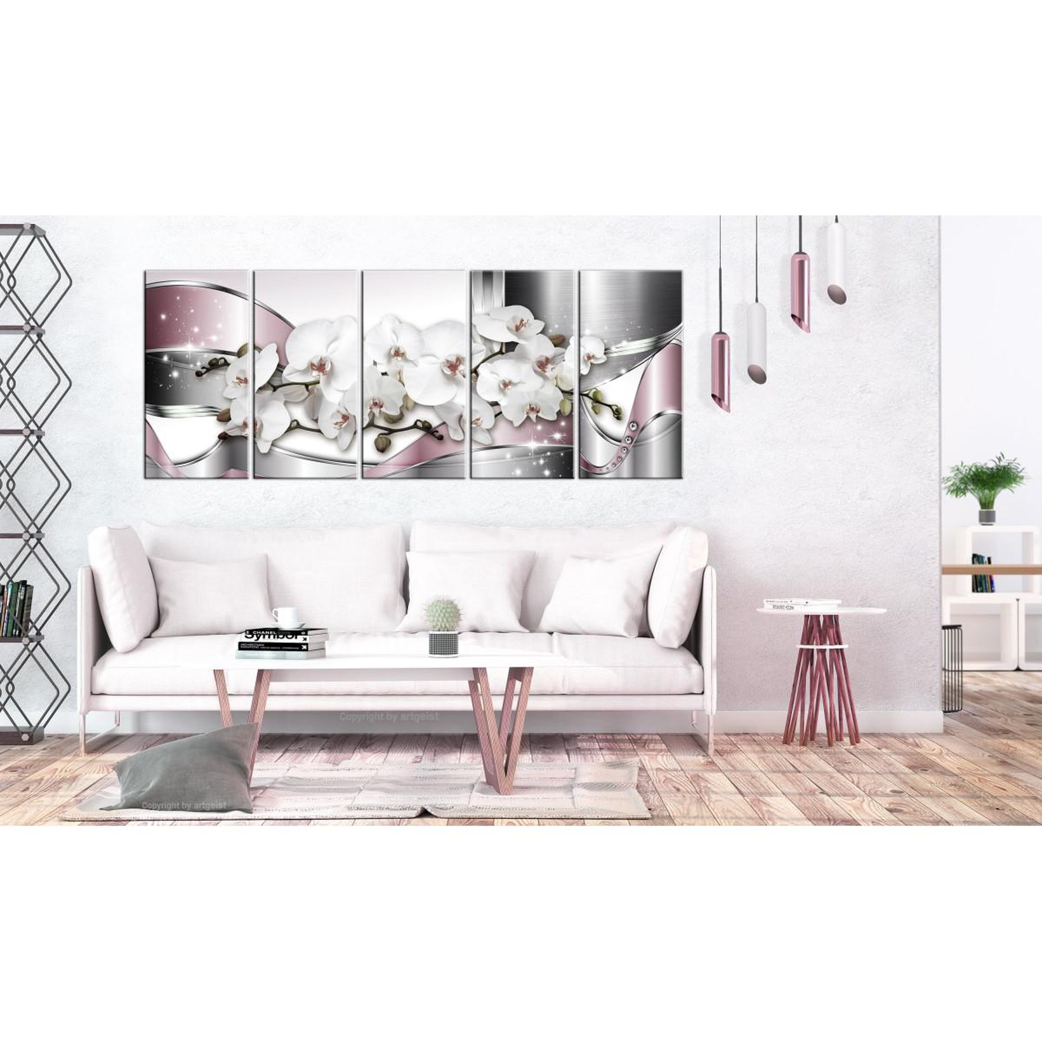 Voir la diapositive 2 : Paris Prix Tableau Imprimé  Shiny Orchids