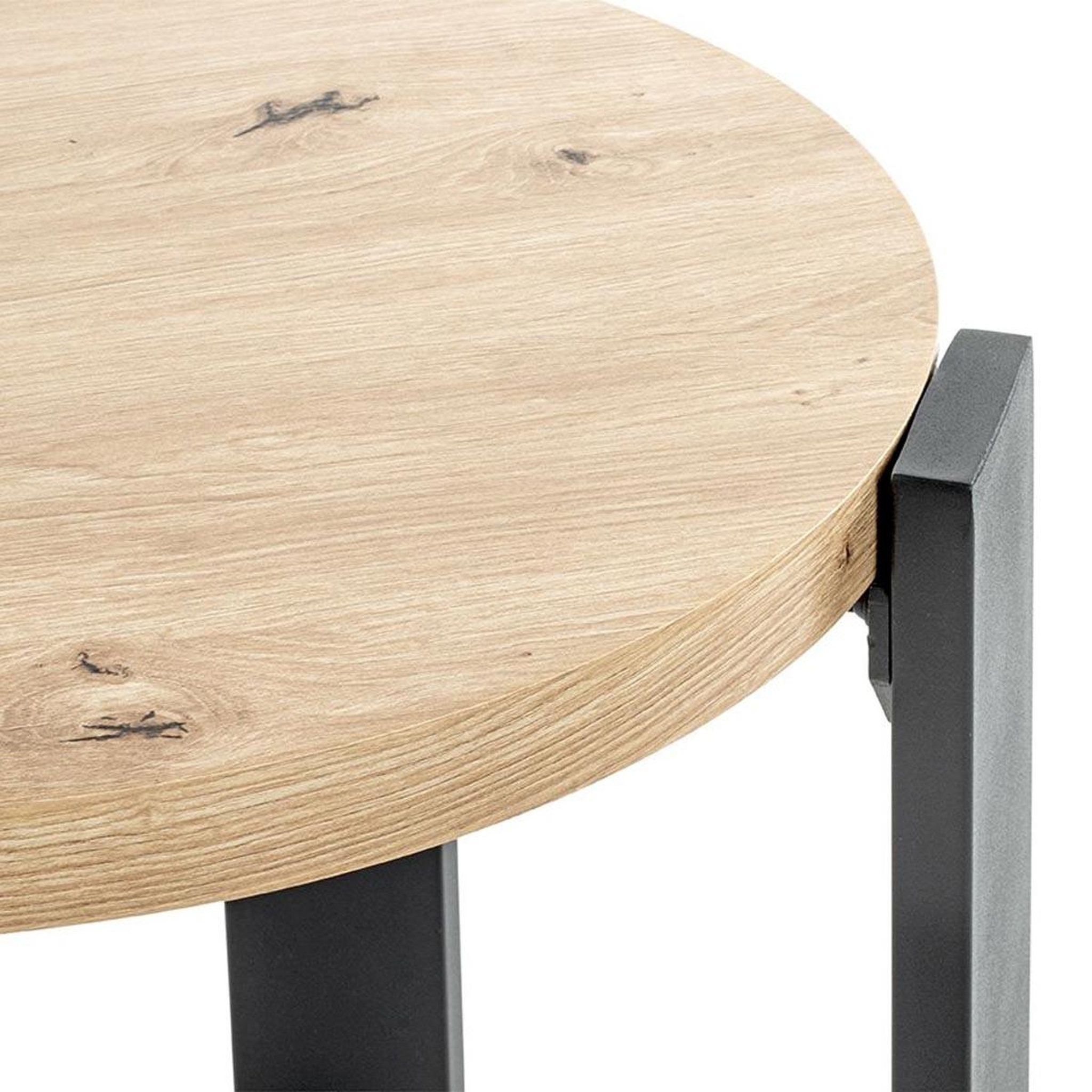 Voir la diapositive 3 : Paris Prix Table basse design  tiny  50cm naturel & noir