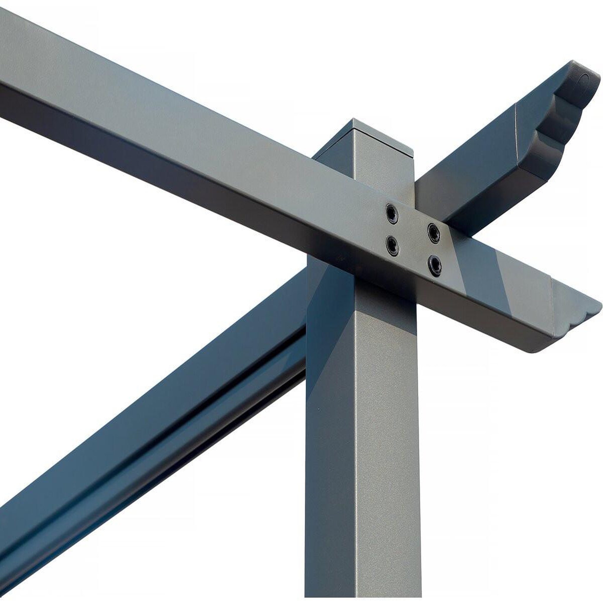Voir la diapositive 4 : Habitat et Jardin Pergola en métal avec toit rétractable - 3 x 4 m - gris