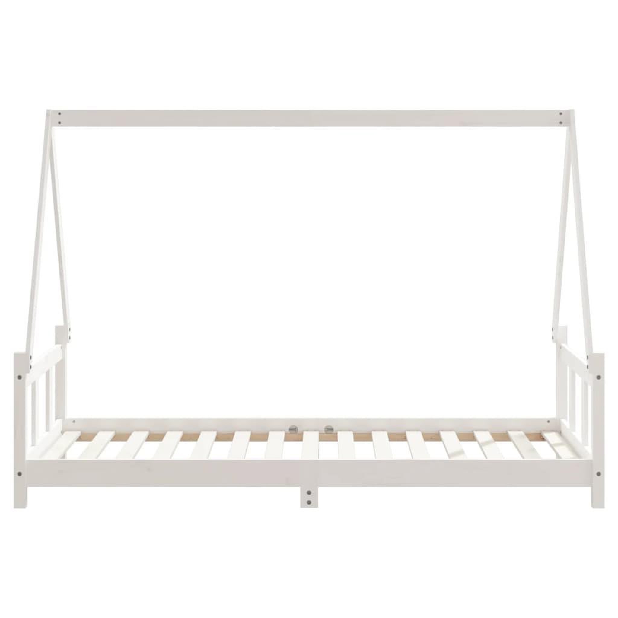 Voir la diapositive 5 : VIDAXL Cadre de lit pour enfants blanc 90x190 cm bois de pin massif