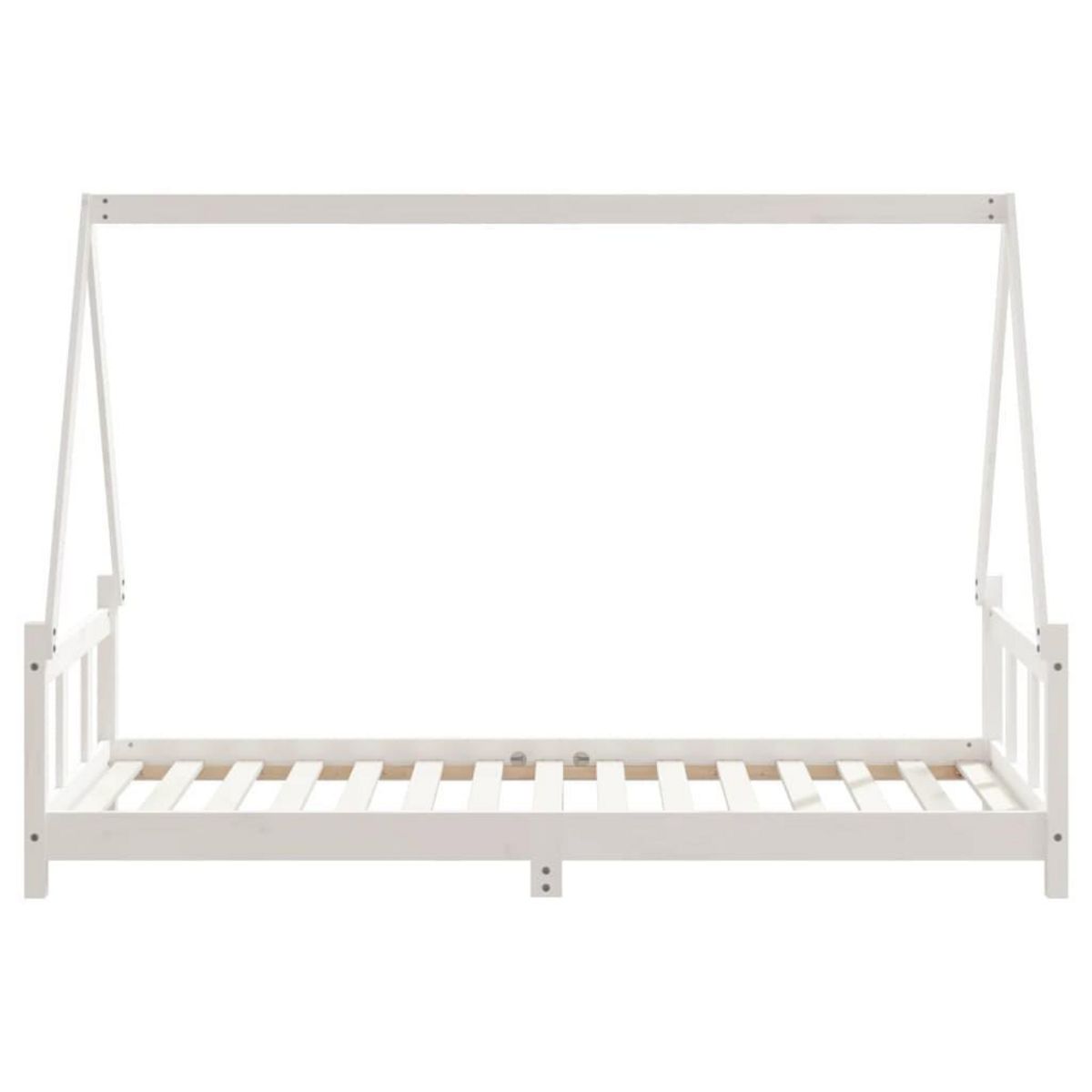 VIDAXL Cadre de lit pour enfants blanc 90x190 cm bois de pin massif