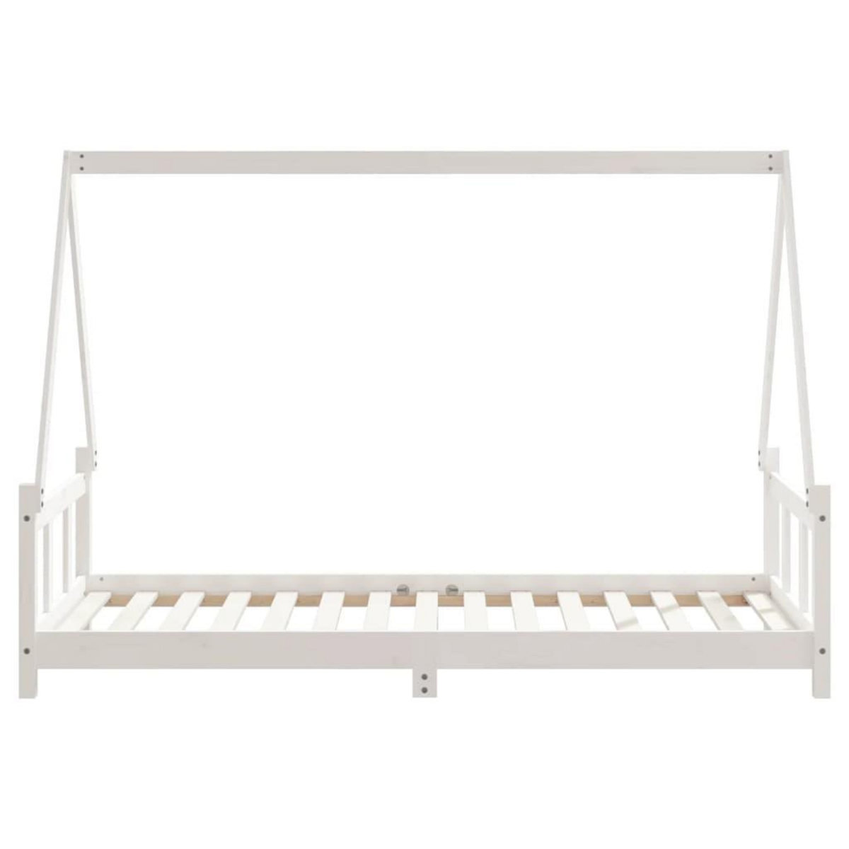 VIDAXL Cadre de lit pour enfants blanc 90x190 cm bois de pin massif