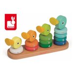 Juratoys-Janod Jeu de Précision Empilable Canards Zigolos - Famille de Canards