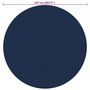 Voir la diapositive 5 : VIDAXL Film solaire de piscine flottant PE 527 cm Noir et bleu