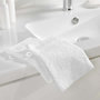 Voir la diapositive 3 : Paris Prix Lot de 2 Gants de Toilette  Tendresse  15x21cm Blanc