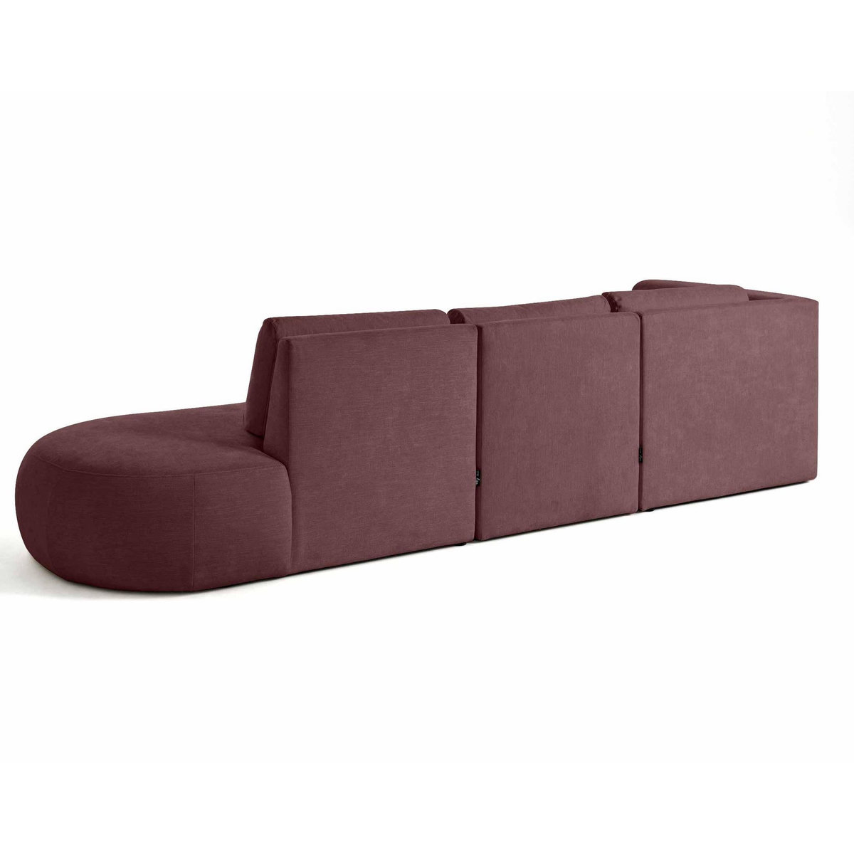 LISA DESIGN Santorini - canapé modulable d'angle gauche - 5 places - en tissu texturé