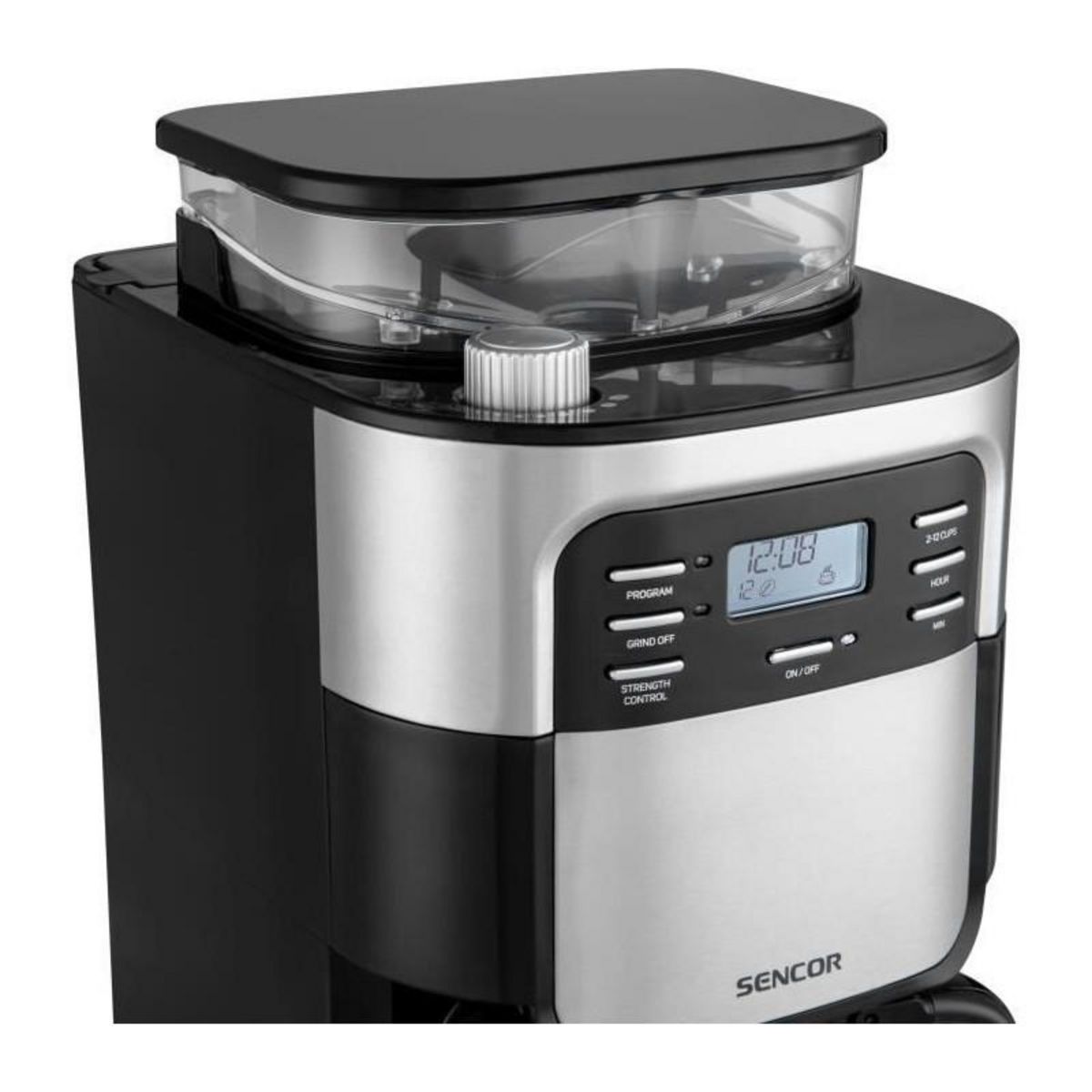 SENCO Machine a café - SENCOR - SCE 7000BK - 1,5 L - 900 W - Noir