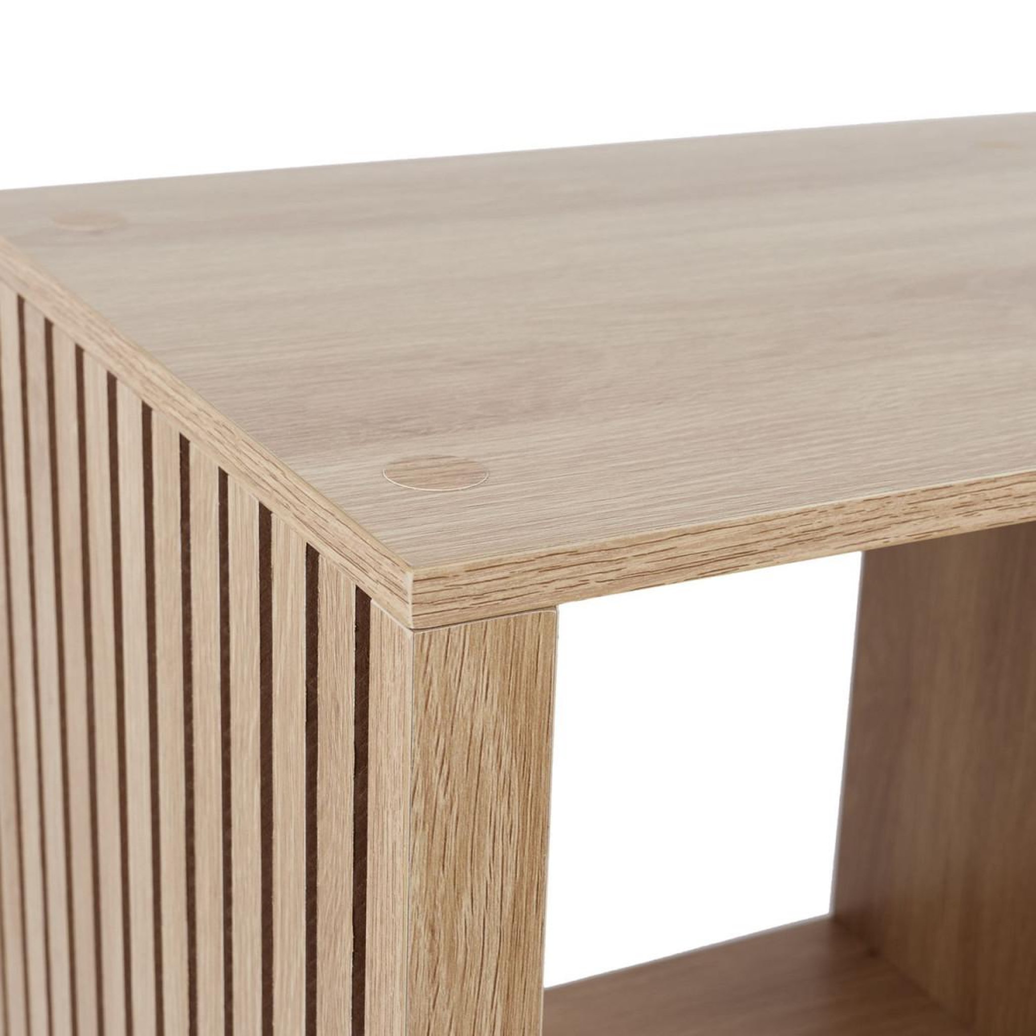 Voir la diapositive 3 : The Home Deco Factory Étagère modulable 4 cases  klaus  66cm marron