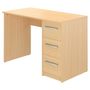 Voir la diapositive 1 : Bureau droit L110 3 tiroirs ANITA