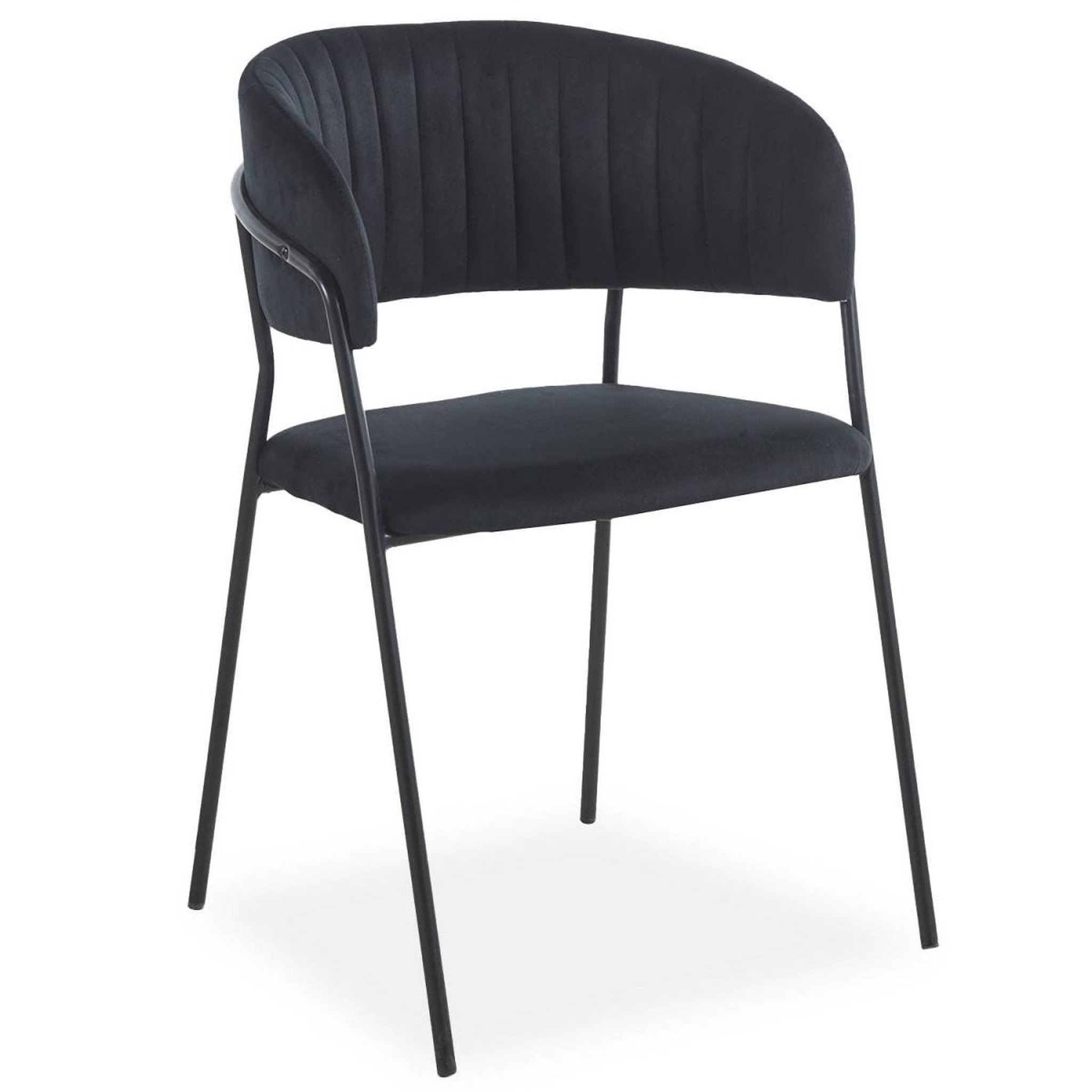Voir la diapositive 3 : Paris Prix Lot de 8 chaises en velours  batora  79cm noir