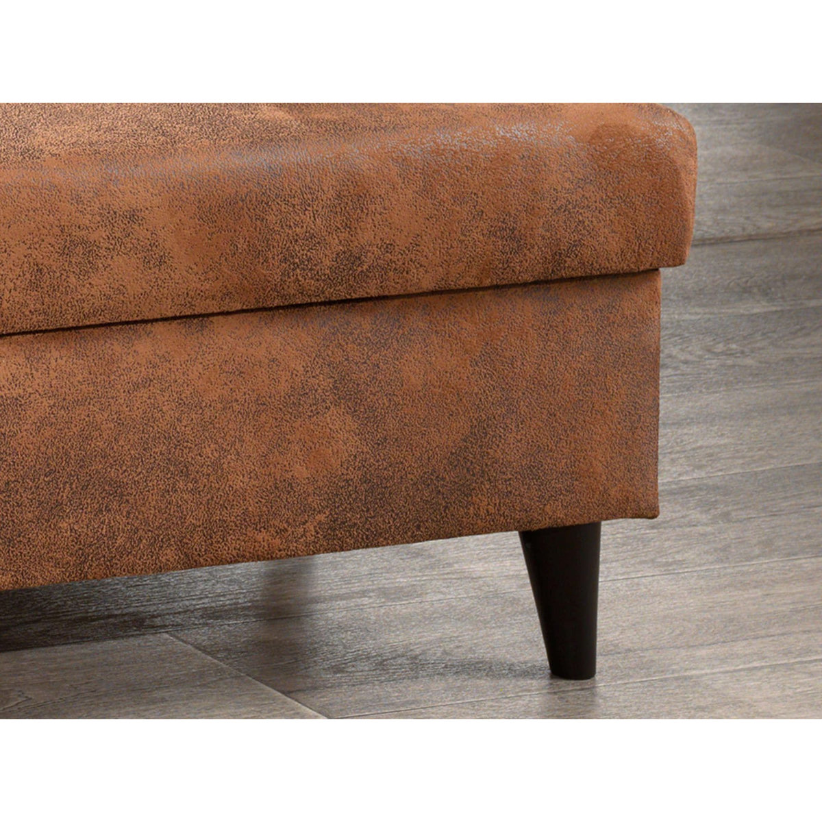 BEST MOBILIER Nordic - canapé d'angle l - 5 places - convertible - industriel vintage - droit