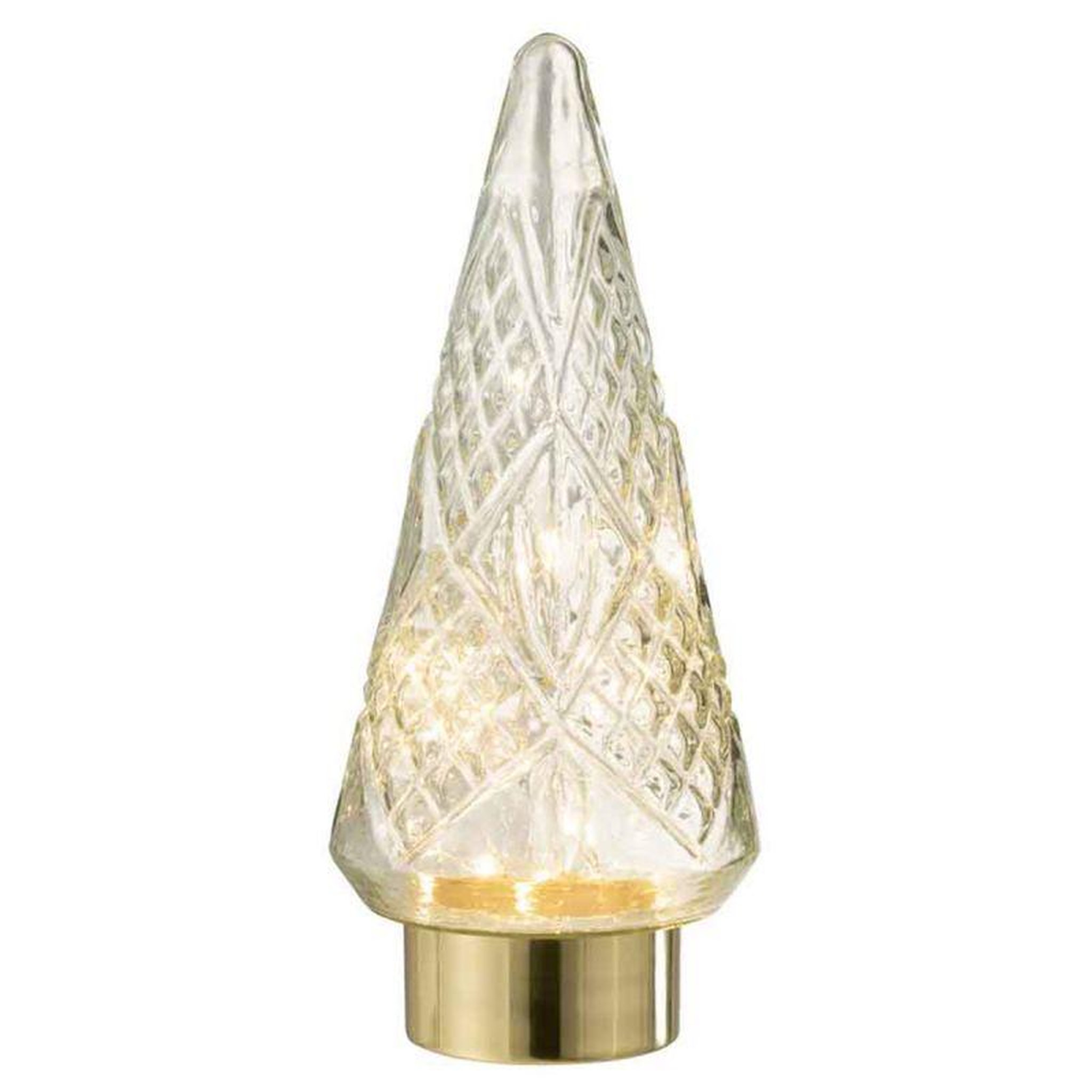 Voir la diapositive 2 : Paris Prix Sapin de Noël en Verre  Led  35cm Transparent