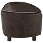 Voir la diapositive 5 : VIDAXL Canape pour chien Marron 69x49x40 cm Peluche